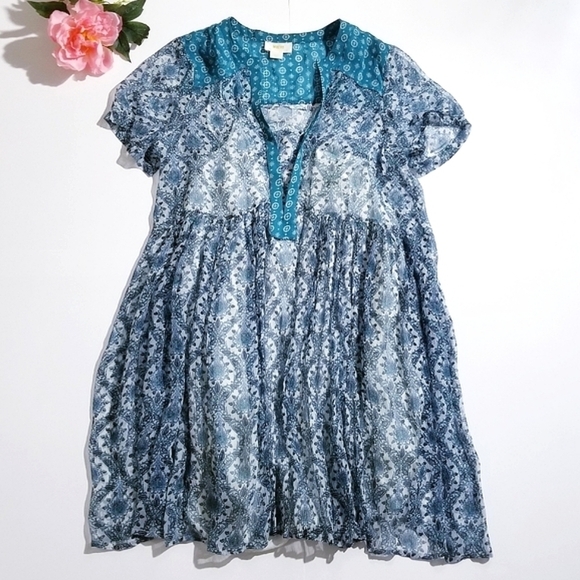 ANTHROPOLOGIE Maeve Mandie Tunic Dress Size M - Picture 4 of 11